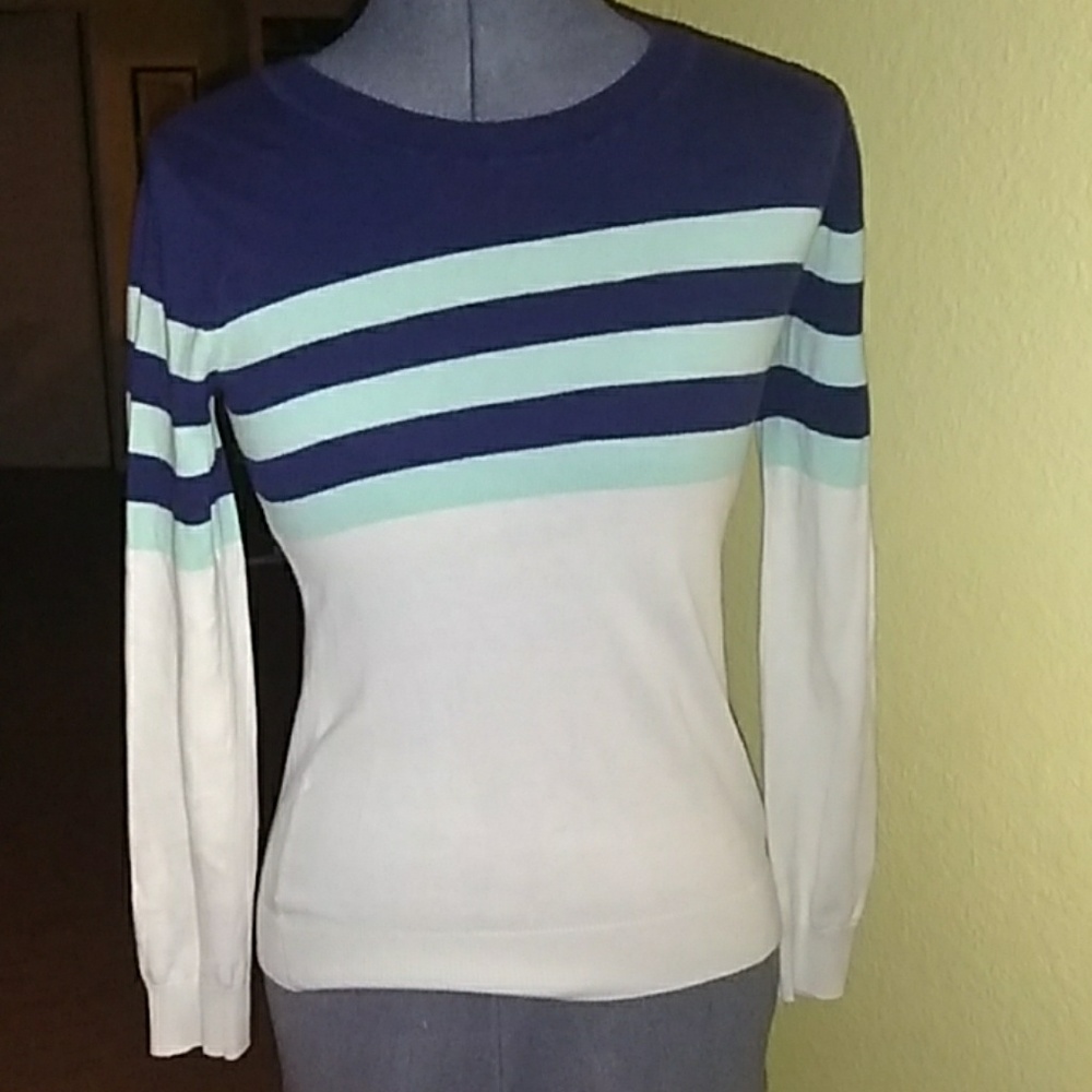 Small Forever 21 Blue and White Striped Shirt